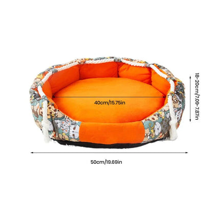 Durable Dog Bed with Pocket Function and Cauterizing Rope