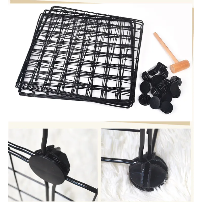 Wire Dog Pens – Flexible Dog Playpen with Door for Pets