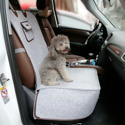 Car Dog Seat – Comfortable and Safe Dog Seat for the Car with Safety Strap