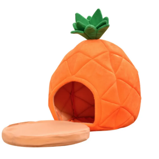 Our Pineapple Design Cat Kennel - Cozy Den for Cats and Small Dogs