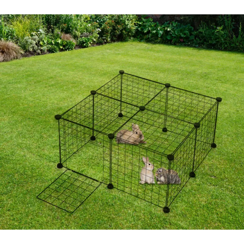 Wire Dog Pens – Flexible Dog Playpen with Door for Pets
