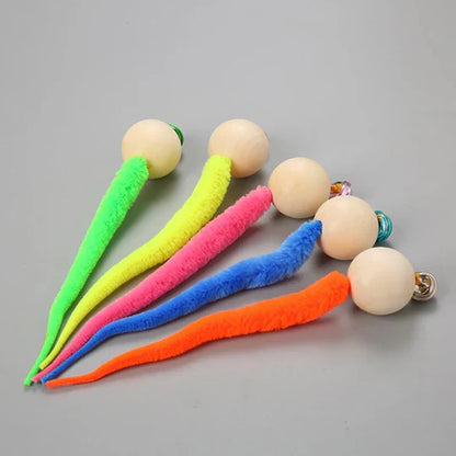 Interactive Cat Toy with Bell and Wobbling Tail