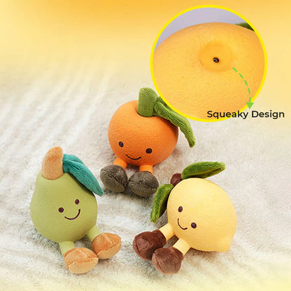 Fruity Dog Toy With Squeaker