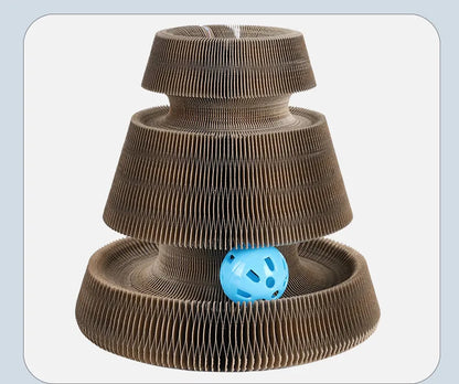 Cat Scratching Toys - With Interactive Ball for Fun Scratching in Different Styles