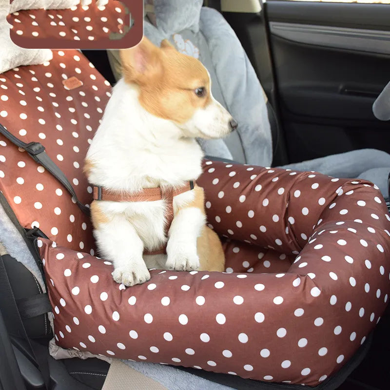 Car Seat for Dogs - Safety Seat for Dogs with Straps and Soft Padding