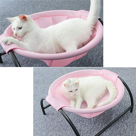 Cat Hammock – Breathable Cat Bed with Stable Metal Frame for Comfortable Resting