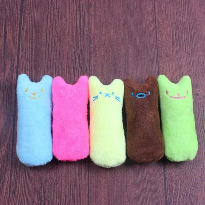 Interactive Funny Catnip Squeaky Tooth Toy