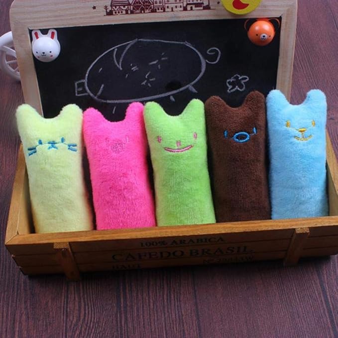 Interactive Funny Catnip Squeaky Tooth Toy