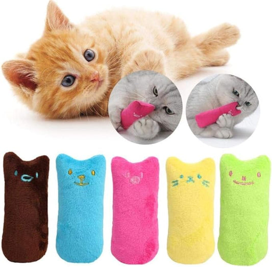 Interactive Funny Catnip Squeaky Tooth Toy