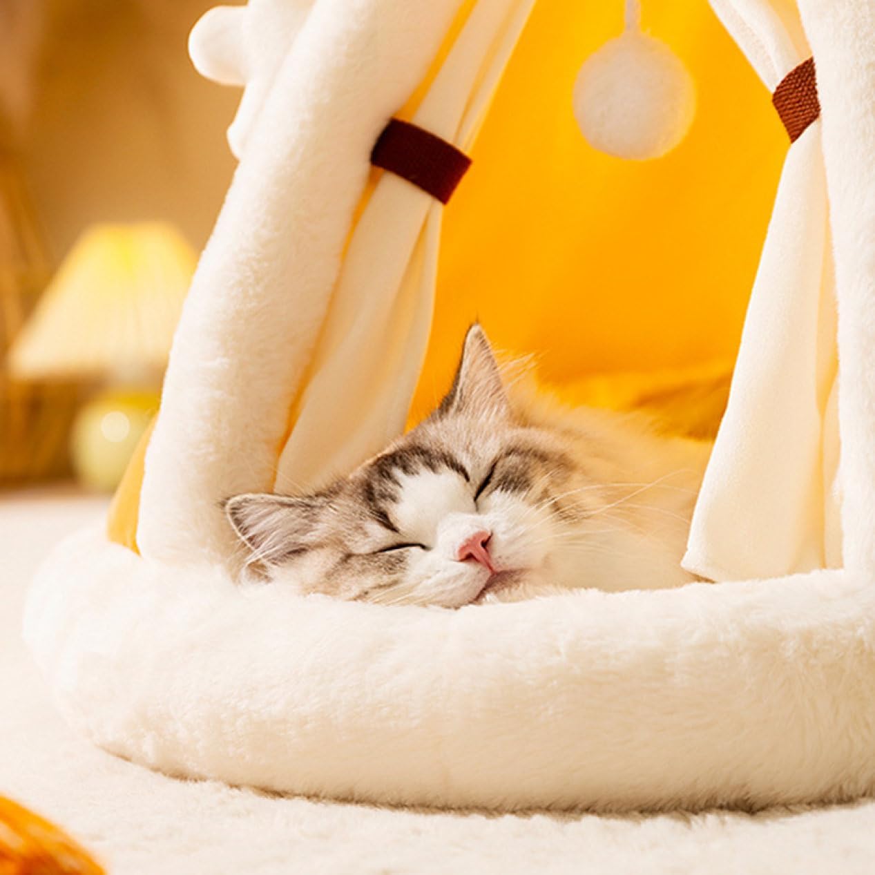 Cozy Plush Tent for Cats