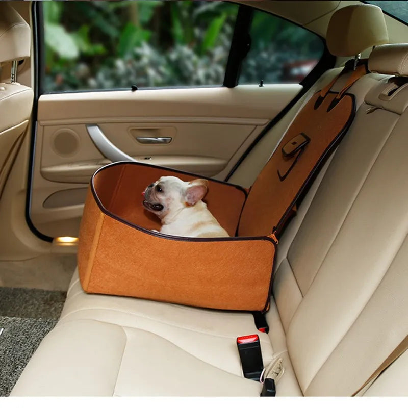 Car Dog Seat – Comfortable and Safe Dog Seat for the Car with Safety Strap