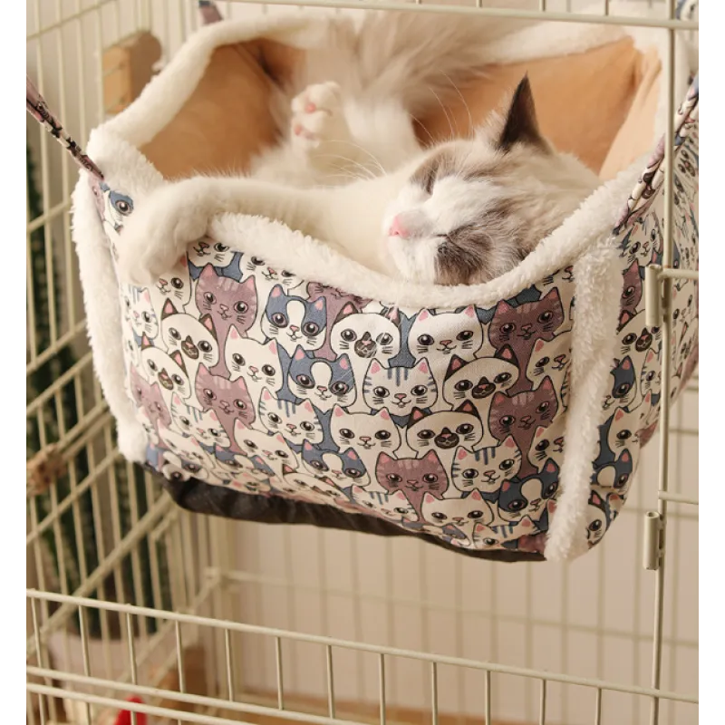 Cat Resting Bed with Cat Pattern – Soft and Comfortable Cat Bed
