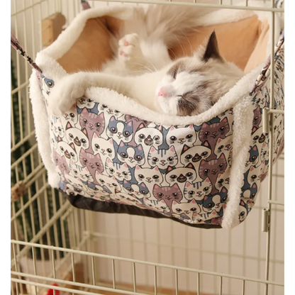 Cat Resting Bed with Cat Pattern – Soft and Comfortable Cat Bed