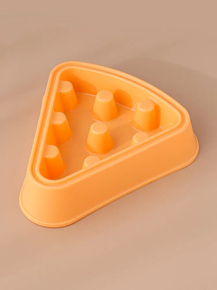 Interactive Dog Food Dispenser in Triangle Shape
