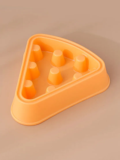 Interactive Dog Food Dispenser in Triangle Shape