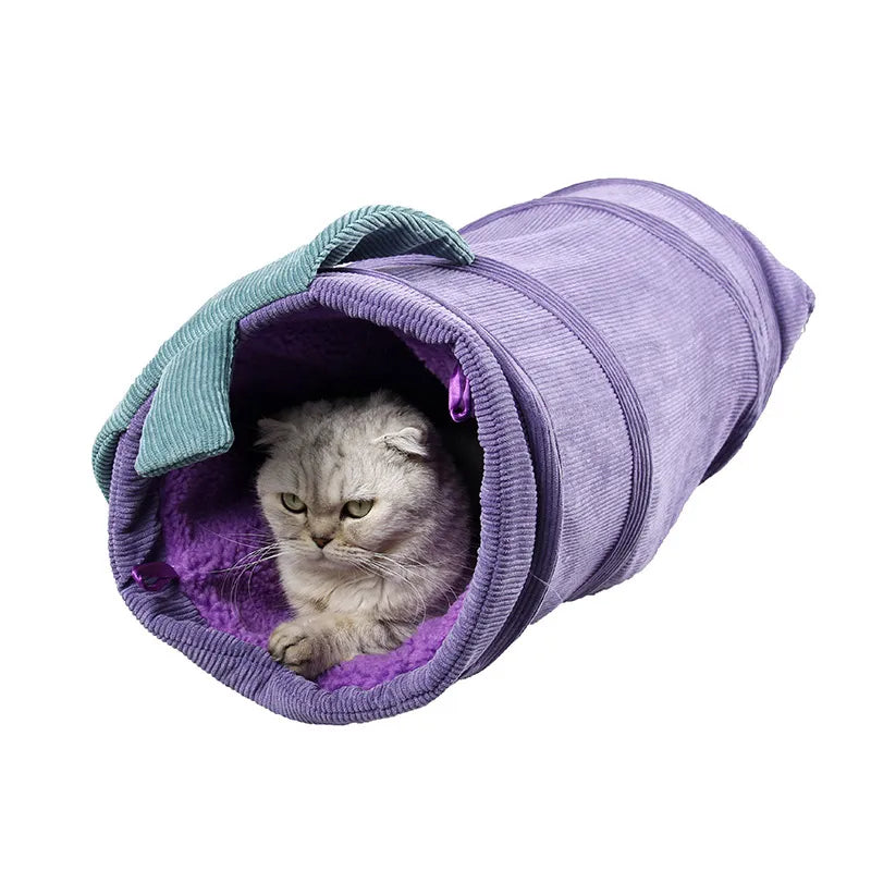 Flower-Shaped Cat Tunnel - Soft Play Tunnel for Cats