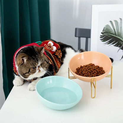 Elevated Feeder for Dogs and Cats - Elegant Design with Metal Stand