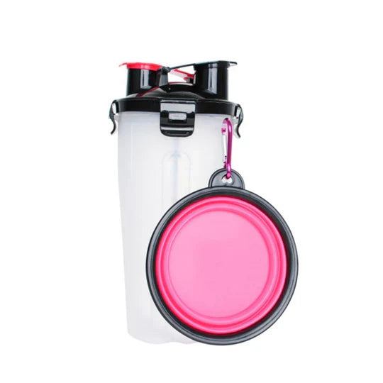 2-in-1 Portable Water and Food Bottle for Pets