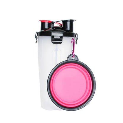 2-in-1 Portable Water and Food Bottle for Pets