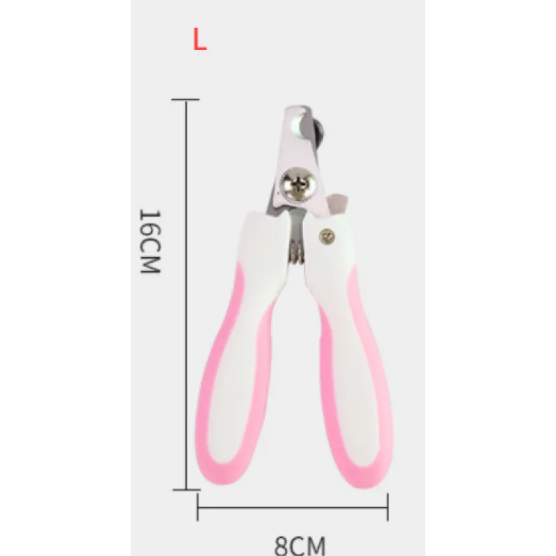 Pet Nail Scissors with Safety Lock and File