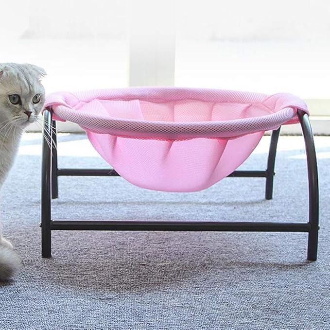 Cat Hammock – Breathable Cat Bed with Stable Metal Frame for Comfortable Resting