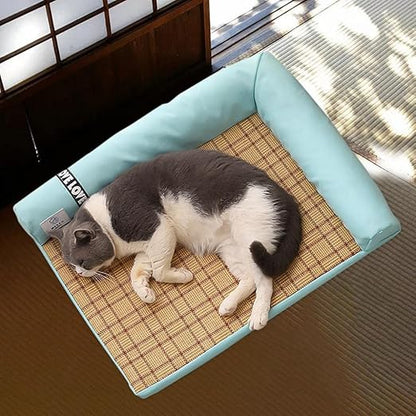 Soft Edged Corner Dog Bed - Comfortable Bed for Small Dogs and Cats