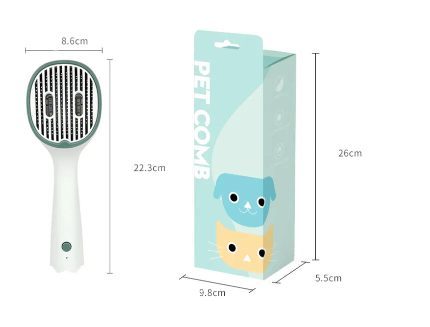 Electric Hair Brush - Quick Straightening and Detangling of Straight Hair