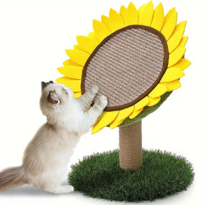 Sisal Sunflower Scratching Post for Cats