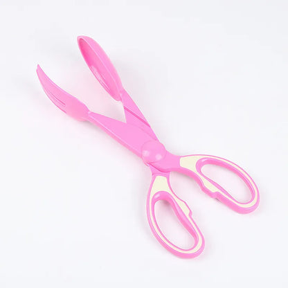 Multifunctional Kitchen Tongs in Scissor Shape for Easy Serving and Gripping