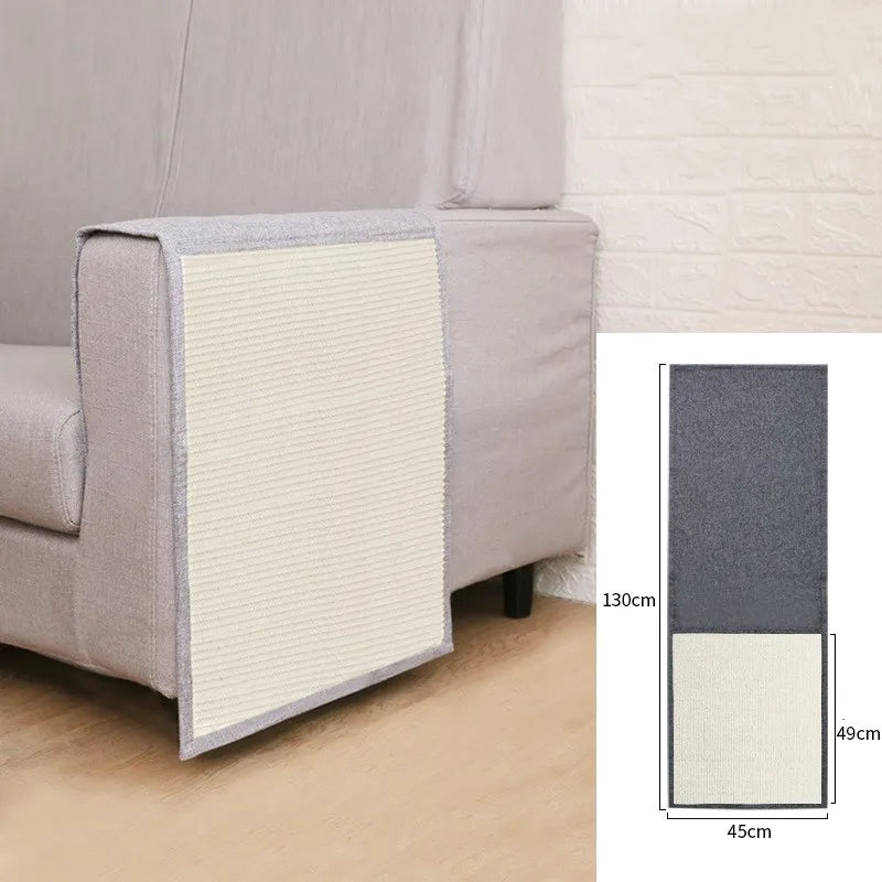 Anti-Scratch Sofa - Cat Scratching Mat for Furniture Armrest - Scratch Protection with Sisal