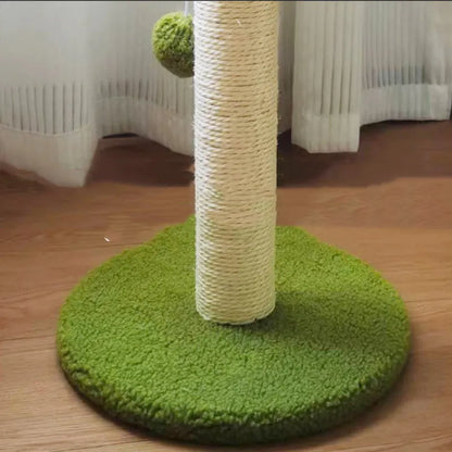 Palm Tree-Shaped Cat Tree - Sisal Cat Tree with Balls for Play