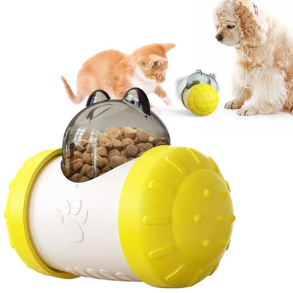 Interactive Treat Toy for Dogs and Cats - Chew Toy with Food Dispenser
