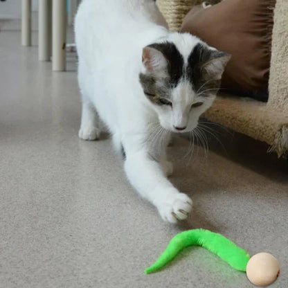 Interactive Cat Toy with Bell and Wobbling Tail
