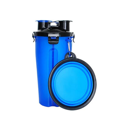 2-in-1 Portable Water and Food Bottle for Pets