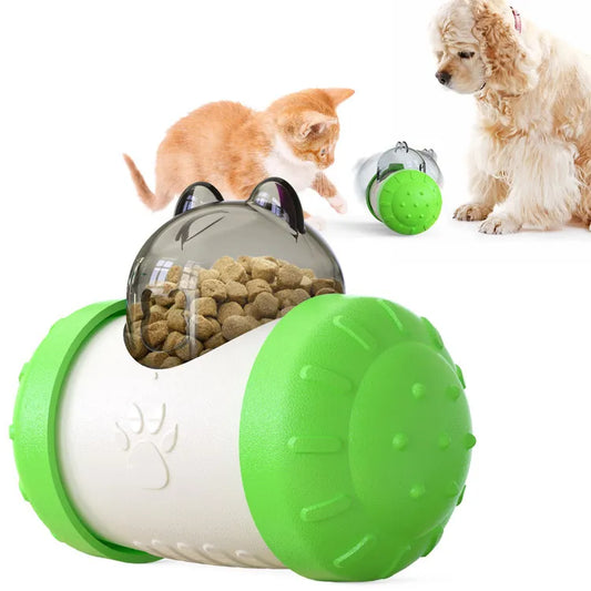 Interactive Treat Toy for Dogs and Cats - Chew Toy with Food Dispenser