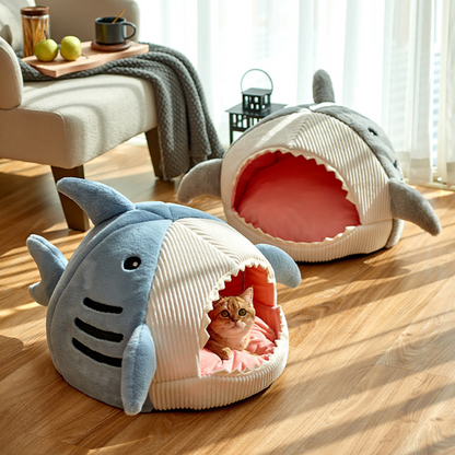 Portable Cat Nest with Plush Cushion