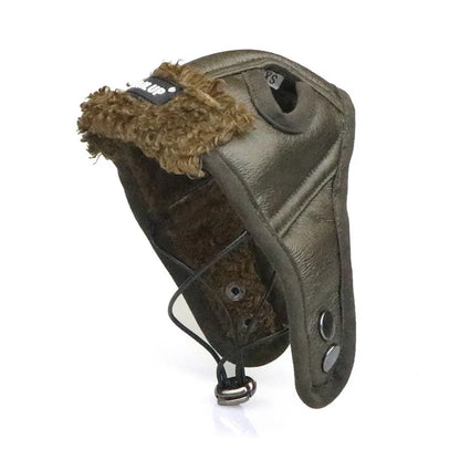 Winter Leather Ear Muffs with Soft Lining