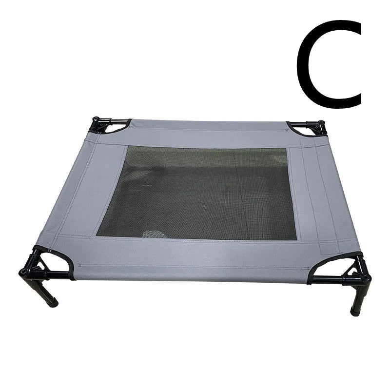 Elevated Dog Bed with Canopy – Breathable Outdoor Bed for Dogs