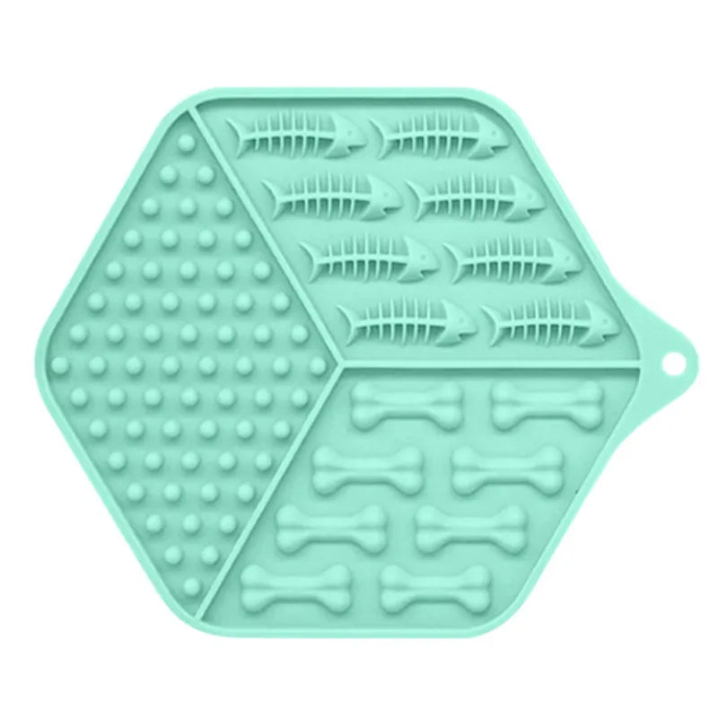 Silicone Food Mat for Dogs and Cats - Non-Slip Licking Mat for Meals and Snacks