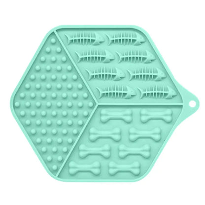 Silicone Food Mat for Dogs and Cats - Non-Slip Licking Mat for Meals and Snacks