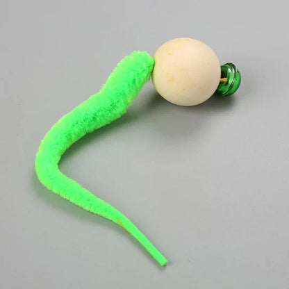 Interactive Cat Toy with Bell and Wobbling Tail