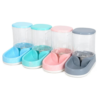 Automatic Food and Water Dispenser for Dogs and Cats with Large Reservoir