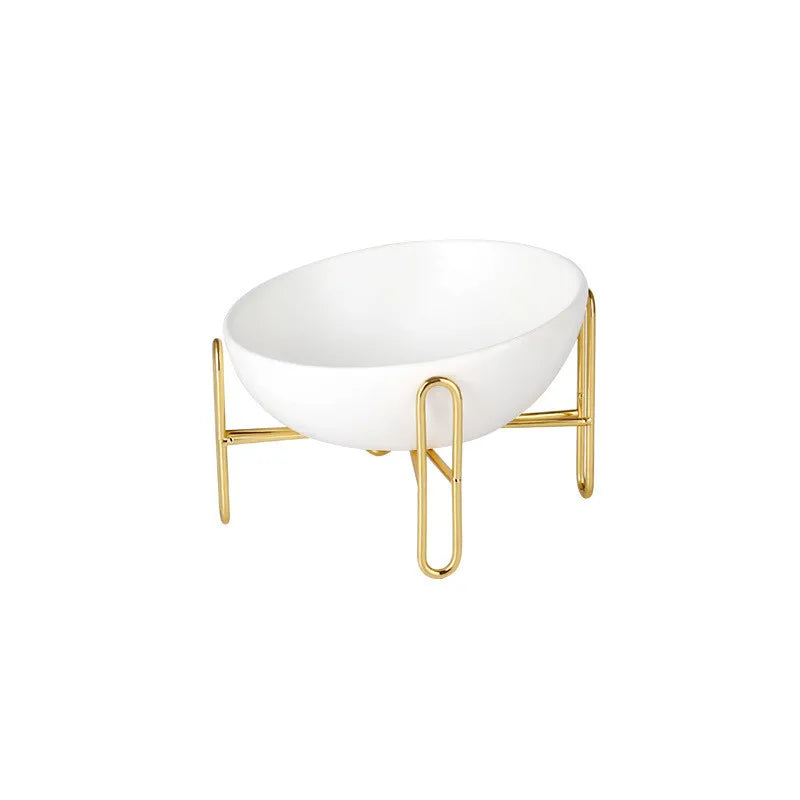 Elevated Feeder for Dogs and Cats - Elegant Design with Metal Stand