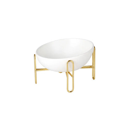 Elevated Feeder for Dogs and Cats - Elegant Design with Metal Stand