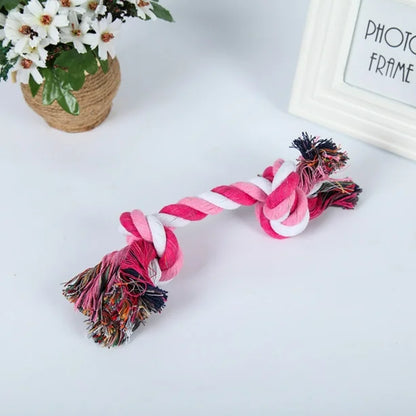 Durable Chew Toys for Dogs - Colourful Rope Knots with Fringes