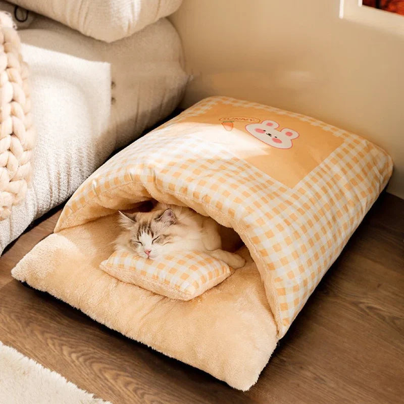 Premium Sleeping Bag Bed for Cats