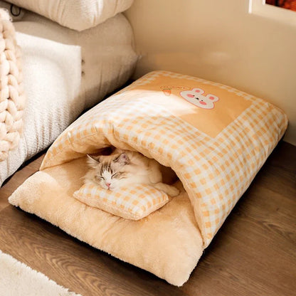 Premium Sleeping Bag Bed for Cats