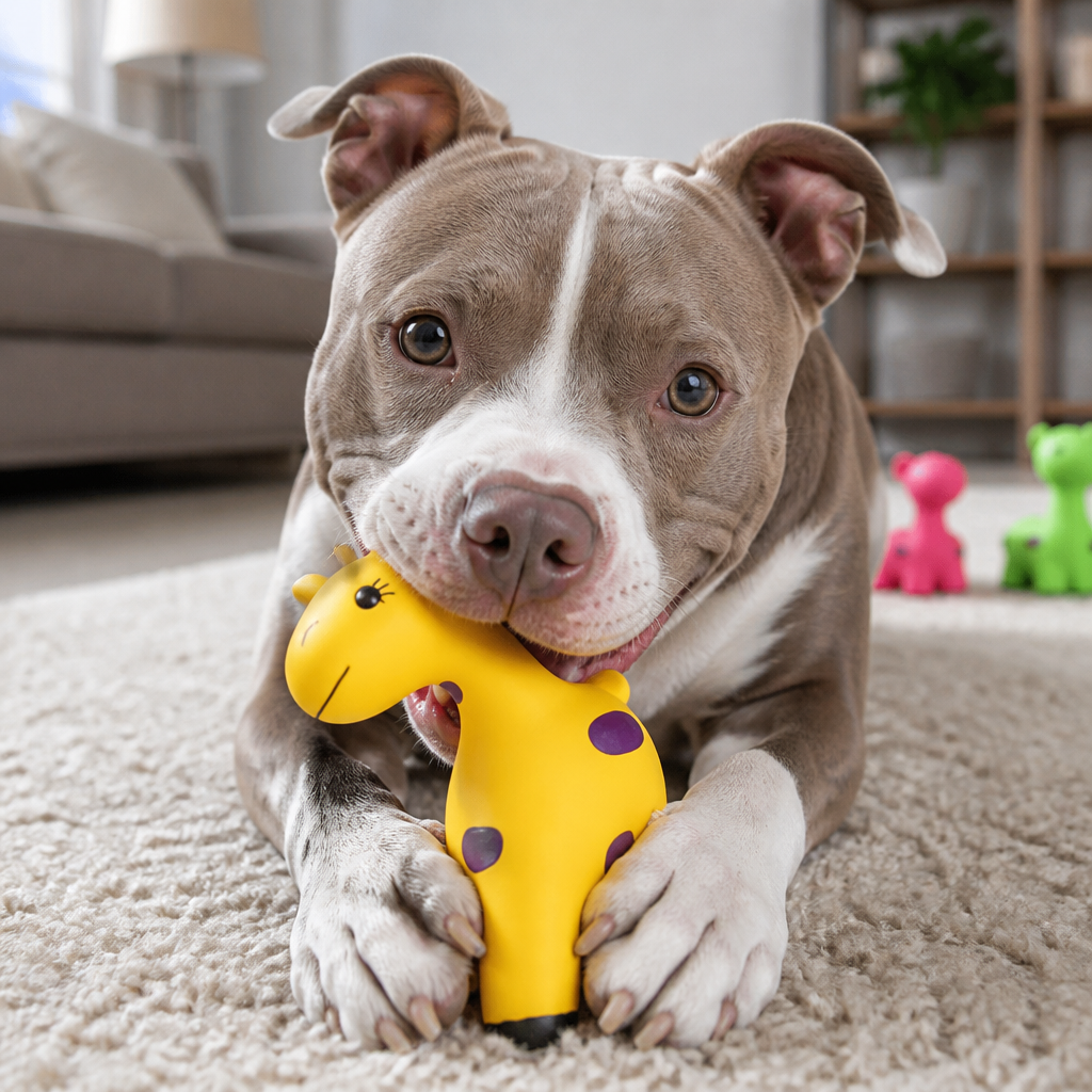 Squeaky Latex Deer Chew Dog Toy