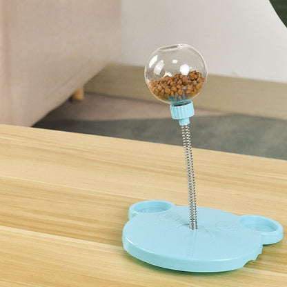 Treat-Dispensing Wobbling Toy for Cats