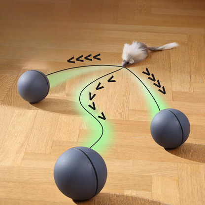 TurboBall Toy with Tail for Cats